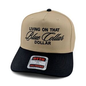 OTTO Beige and Black Snapback Hat